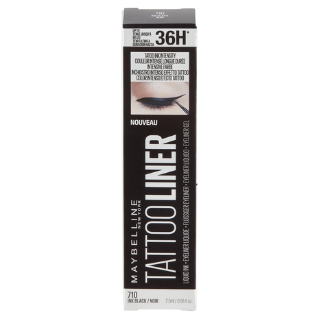 Maybelline New York Eyeliner Tattoo Liner Liquid Ink, A Lunga Tenuta, Nero